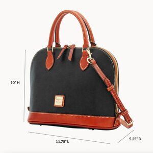 Dooney & Bourke Pebble Grain ZIP ZIP Satchel Black